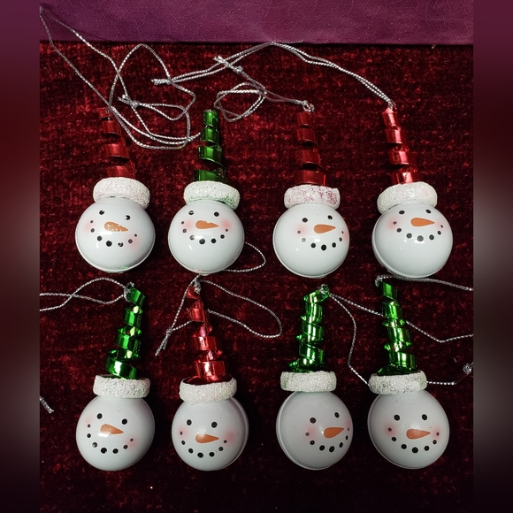 Other - Set of 8 Snowman Ornaments